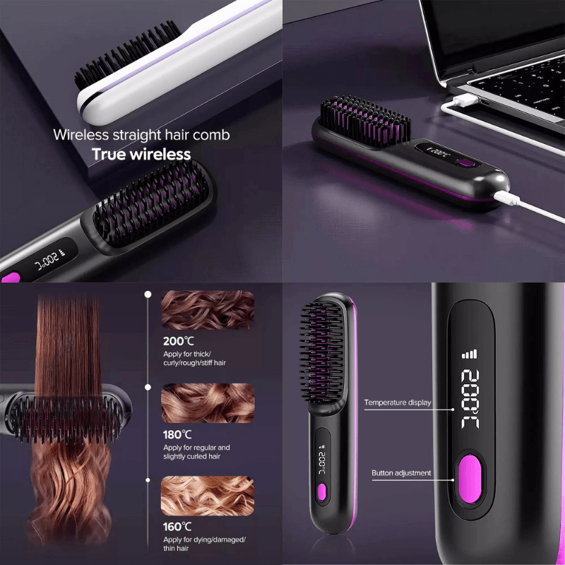 GlossBossGo™ Cordless Hair Straightener
